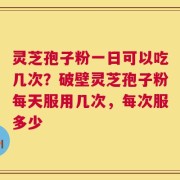 灵芝孢子粉一日可以吃几次？破壁灵芝孢子粉每天服用几次，每次服多少