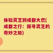 体验灵芝到成都大巴(成都之行：探寻灵芝的奇妙之旅)