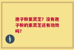 孢子粉紫灵芝？没有孢子粉的紫灵芝还有功效吗？