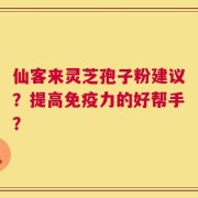仙客来灵芝孢子粉建议？提高免疫力的好帮手？