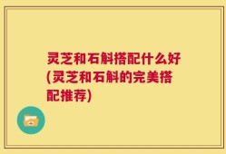 灵芝和石斛搭配什么好(灵芝和石斛的完美搭配推荐)