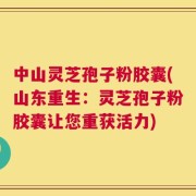 中山灵芝孢子粉胶囊(山东重生：灵芝孢子粉胶囊让您重获活力)