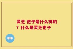 灵芝 孢子是什么样的？什么是灵芝孢子