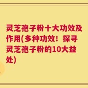 灵芝孢子粉十大功效及作用(多种功效！探寻灵芝孢子粉的10大益处)