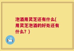 泡酒用灵芝还有什么(用灵芝泡酒的好处还有什么？)