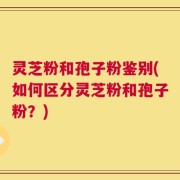 灵芝粉和孢子粉鉴别(如何区分灵芝粉和孢子粉？)