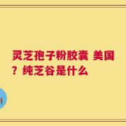 灵芝孢子粉胶囊 美国？纯芝谷是什么