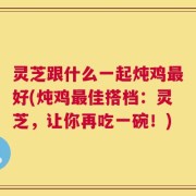灵芝跟什么一起炖鸡最好(炖鸡最佳搭档：灵芝，让你再吃一碗！)