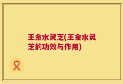 王金水灵芝(王金水灵芝的功效与作用)