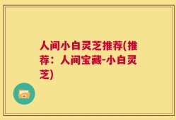 人间小白灵芝推荐(推荐：人间宝藏-小白灵芝)