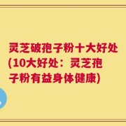 灵芝破孢子粉十大好处(10大好处：灵芝孢子粉有益身体健康)