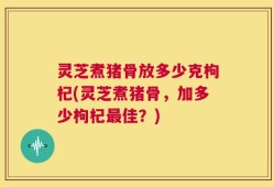 灵芝煮猪骨放多少克枸杞(灵芝煮猪骨，加多少枸杞最佳？)