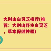 大别山白灵芝推荐(推荐：大别山野生白灵芝，草本保健神器)