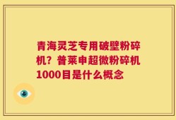 青海灵芝专用破壁粉碎机？普莱申超微粉碎机1000目是什么概念