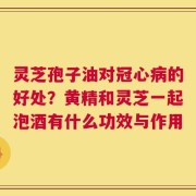 灵芝孢子油对冠心病的好处？黄精和灵芝一起泡酒有什么功效与作用