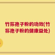 竹荪孢子粉的功效(竹荪孢子粉的健康益处)
