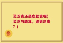 灵芝贵还是鹿茸贵呢(灵芝与鹿茸，谁更昂贵？)