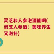 灵芝和人参泡酒能喝(灵芝人参酒：美味养生又滋补)