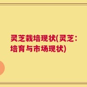 灵芝栽培现状(灵芝：培育与市场现状)