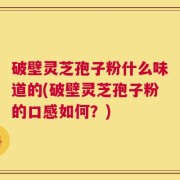 破壁灵芝孢子粉什么味道的(破壁灵芝孢子粉的口感如何？)