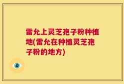 雷允上灵芝孢子粉种植地(雷允在种植灵芝孢子粉的地方)