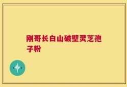 刚哥长白山破壁灵芝孢子粉