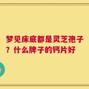 梦见床底都是灵芝孢子？什么牌子的钙片好