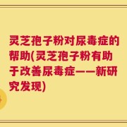 灵芝孢子粉对尿毒症的帮助(灵芝孢子粉有助于改善尿毒症——新研究发现)