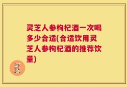 灵芝人参枸杞酒一次喝多少合适(合适饮用灵芝人参枸杞酒的推荐饮量)
