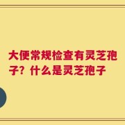 大便常规检查有灵芝孢子？什么是灵芝孢子