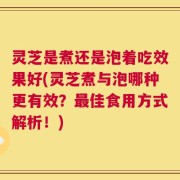 灵芝是煮还是泡着吃效果好(灵芝煮与泡哪种更有效？最佳食用方式解析！)