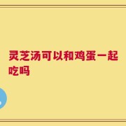 灵芝汤可以和鸡蛋一起吃吗