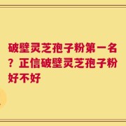 破壁灵芝孢子粉第一名？正信破壁灵芝孢子粉好不好