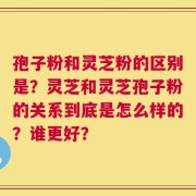 孢子粉和灵芝粉的区别是？灵芝和灵芝孢子粉的关系到底是怎么样的？谁更好？
