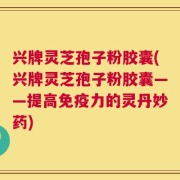 兴牌灵芝孢子粉胶囊(兴牌灵芝孢子粉胶囊——提高免疫力的灵丹妙药)