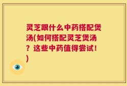 灵芝跟什么中药搭配煲汤(如何搭配灵芝煲汤？这些中药值得尝试！)