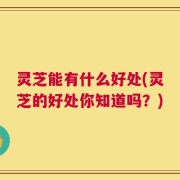 灵芝能有什么好处(灵芝的好处你知道吗？)