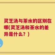 灵芝汤与茶水的区别在哪(灵芝汤和茶水的差异是什么？)