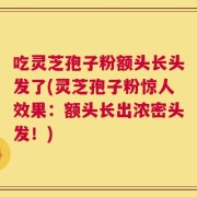 吃灵芝孢子粉额头长头发了(灵芝孢子粉惊人效果：额头长出浓密头发！)