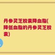 丹参灵芝胶囊降血脂(降低血脂的丹参灵芝胶囊)