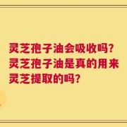 灵芝孢子油会吸收吗？灵芝孢子油是真的用来灵芝提取的吗？