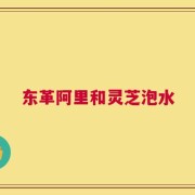 东革阿里和灵芝泡水