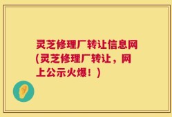灵芝修理厂转让信息网(灵芝修理厂转让，网上公示火爆！)