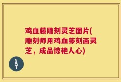 鸡血藤雕刻灵芝图片(雕刻师用鸡血藤刻画灵芝，成品惊艳人心)