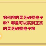 农科院的灵芝破壁孢子粉？哪里可以买到正宗的灵芝破壁孢子粉