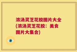 浓汤灵芝花胶图片大全(浓汤灵芝花胶：美食图片大集合)