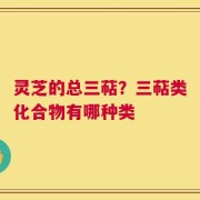 灵芝的总三萜？三萜类化合物有哪种类