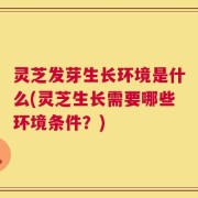 灵芝发芽生长环境是什么(灵芝生长需要哪些环境条件？)