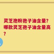 灵芝孢粉孢子油含量？哪款灵芝孢子油含量高？