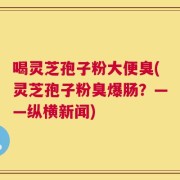 喝灵芝孢子粉大便臭(灵芝孢子粉臭爆肠？——纵横新闻)